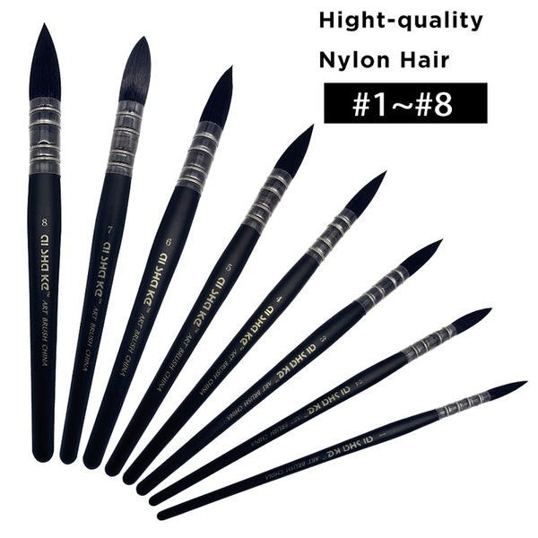 8 models of squirrel hair watercolor pen high-quality nylon hair production mop pen art painting pen master-level special brush