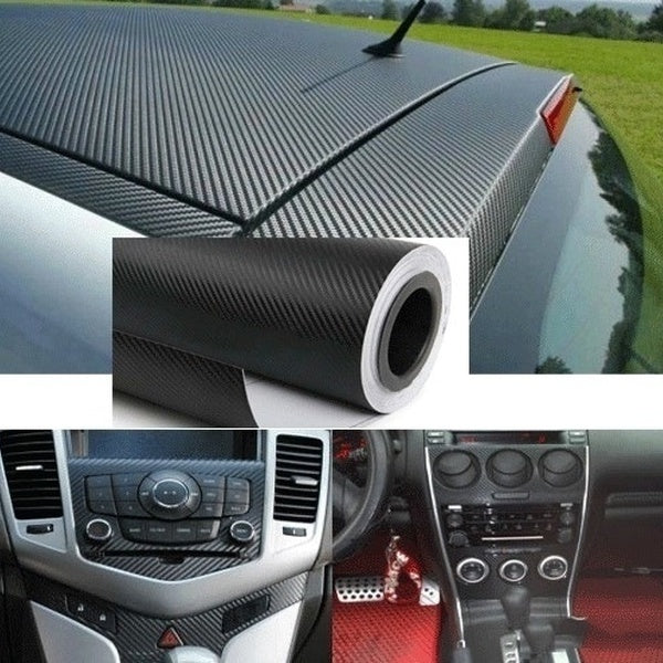3D Carbon Fiber Vinyl Car Wrap Sheet Roll Film Cars Stickers and Decals Motorcycle Styling Accessories for Automobiles,Laptop, Cell Phones, Wall, Fu