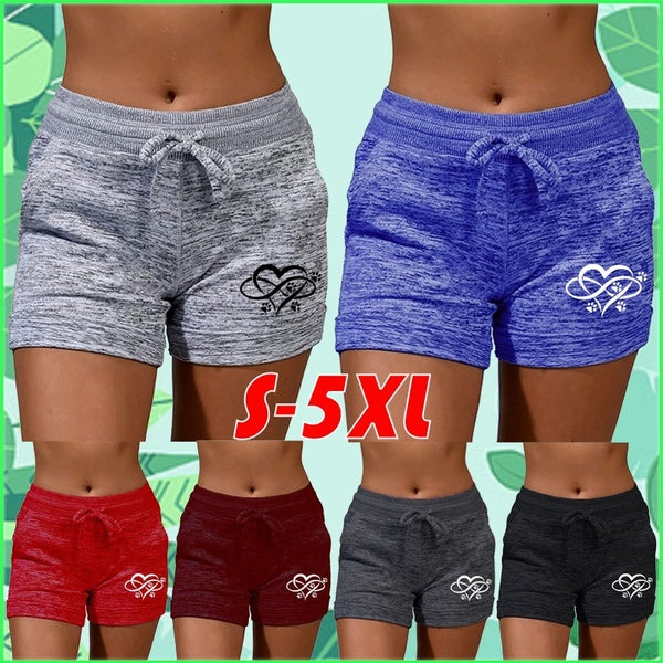 2022 New Shorts for Women Summer Bottoming Quick-drying Shorts Yoga Pants Casual Sports High Waist Drawstring Stretch Shorts Fitness Shorts Women's O