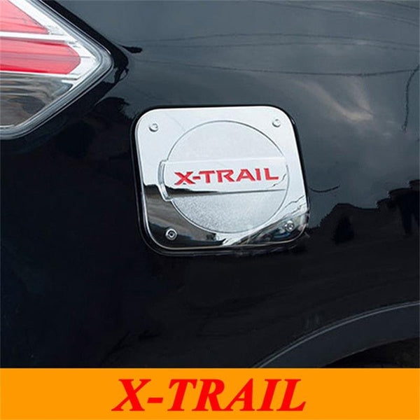 For 2014 2015 2016 Nissan X-Trail X Trail X-Trail Chrome Fuel Cap Tank Cover Gas Cap Red-Black-Silver Logo Car Styling Accessory