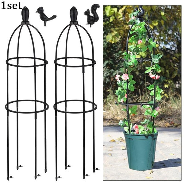1 Set Climbing Plant Support Cage Garden Trellis Flowers Stand Rings Support Durable Creative Climbing Vine Rack Cage