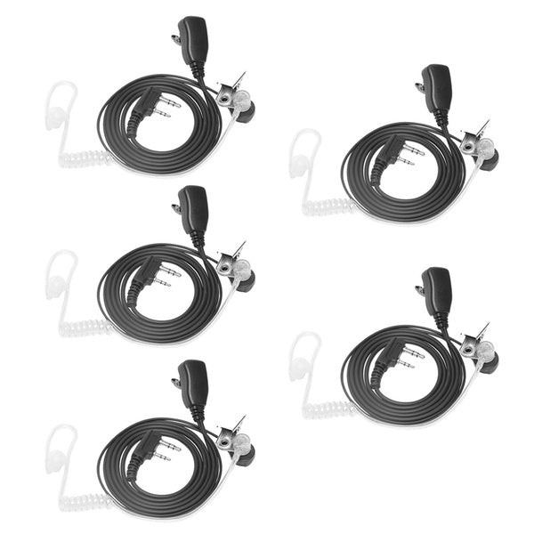 2 broches secrètes Tube d'air acoustique micro écouteur écouteurs casque écouteur casque pour Kenwood Baofeng talkie-walkie Radio