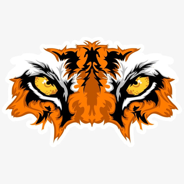 Tiger Eyes Vinyl Sticker Car Truck Window Decal Laptop Bumper Wall Bottle