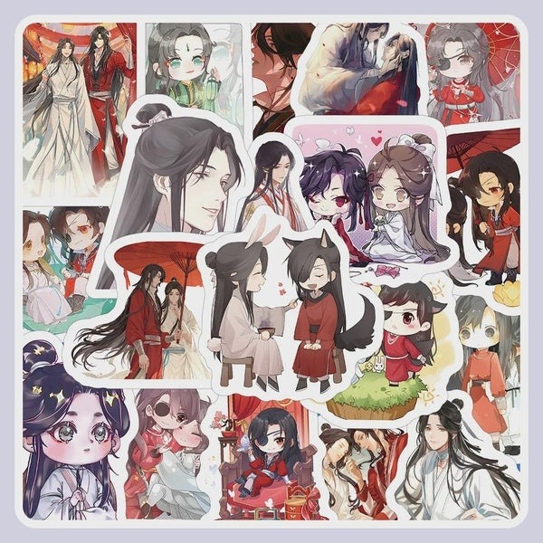 10-60PCS Anime Heaven Official's Blessing Stickers Tian Guan Ci Fu Stickers for DIY Luggage Laptop Skateboard Motorcycle Bicycle Sticker