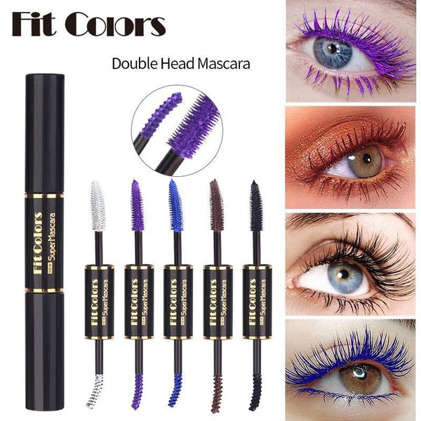 Fit Colors Double-ended Color Mascara Thick, curling, waterproof, sweat-proof, non-fading mascara