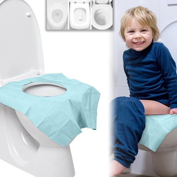 10-50pcs Toilet Seat Covers Disposable-Waterproof Non-slip 15x24in Extra Large Individually Wrapped Toilet Seat Shields,Portable Travel Accessories f