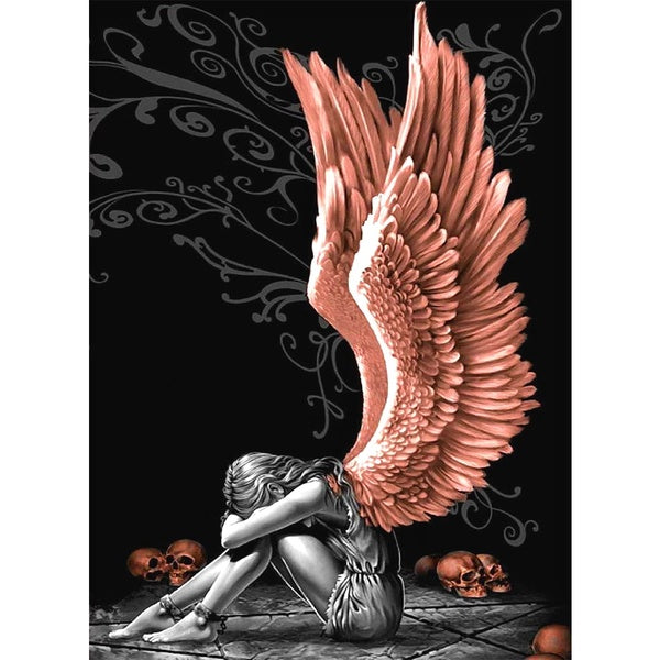 DIY 5D Diamond Painting Angel Full Drill with Number Kits Home Decor Wall Painting The Gift Arts and Crafts for Adults,Teenagers,The Old