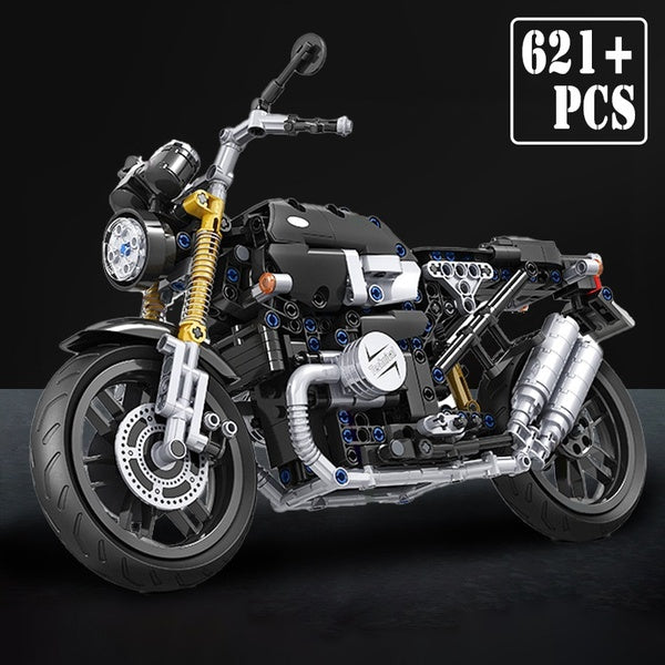 New 621pcs Racing Motorcycle Building Blocks Assembly Toys Motorbikes Model DIY Bricks Kits for Adults Children Kids Gifts