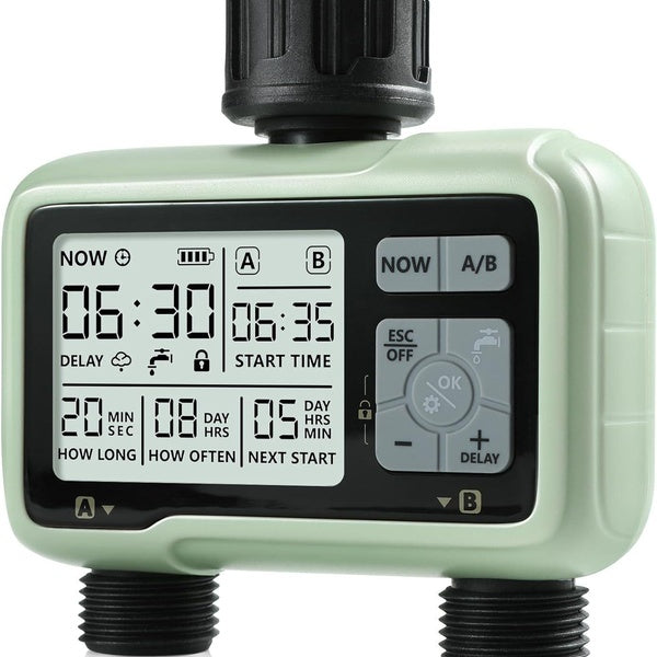 Water Timer for Garden Hose,Sprinkler Timer with Rain Delay-Manual Watering-Automatic Irrigation Controller System - Water Hose Timer Programmable Fa