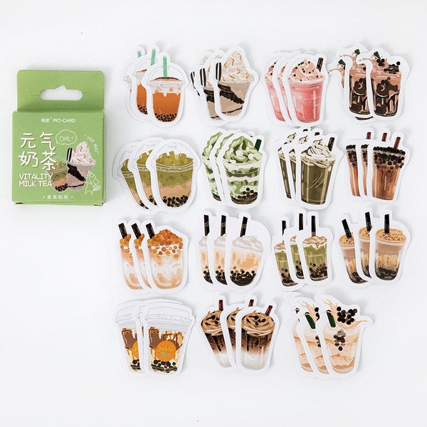 45Pcs-box Japanese Stickers Photocard Decor Diy Photo Album Diary Laptop Phone Journal Scrapbooking Decoration Cute Stationery