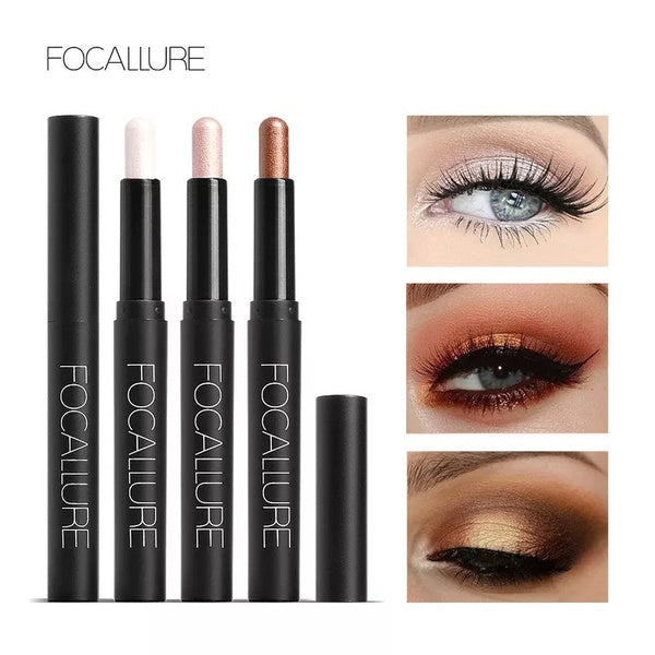 FOCALLURE 20 Colors Eyeshadow Sticker Cosmetics Eye Shadow Pencil Highlighter Shimmer Eyes Makeup Eye Shadow Eyeliner Makeup