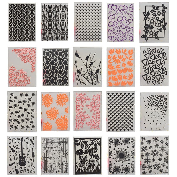 Papier gaufrage dossier modèle en plastique pour bricolage Scrapbooking Album décor carte fond faisant de l'artisanat