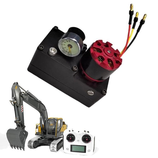 8MPa Miniature Fuel Tank Oil Pump Assembly for 1-14 Rc Hydraulic Engineering Excavator E010 E111