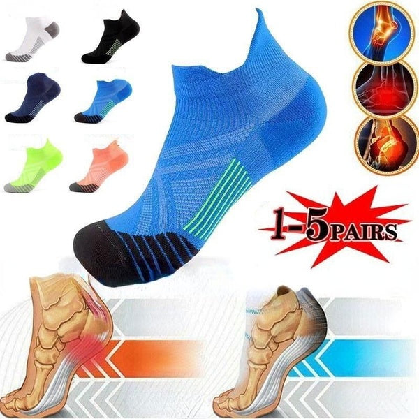 1-5 Pairs of Plantar Fasciitis Socks for Men and Women - The Best Ankle Compression Socks To Relieve Foot and Heel Pain - Superior To Nighttime Splin
