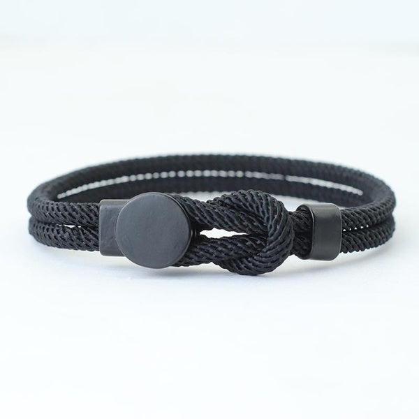 Punk Men Rope Bracelet Hand Leisure Accessories 4mm Cord Braclet Gift For Husband Boyfriend Cool Biker Matching Braslet Pulseira Matron Inn