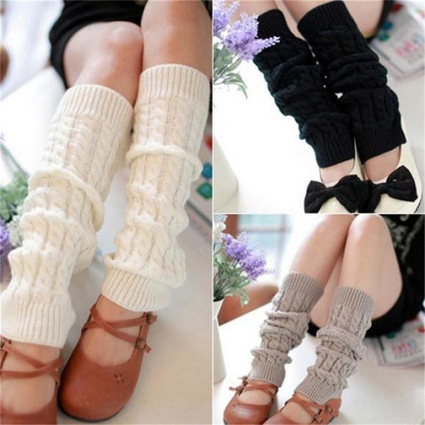 1Pair Leg Warmers for Women, Knitted Leg Warmers, Crochet Winter Knee Warmers, Long Boot Cuffs Socks for Women Girls Women Ladies Winter Warm Leg War