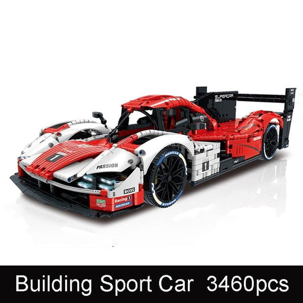 New MOC 3460pcs Super Racing Sport Car Model Building Block Brick Educational Assembly Toy Children Boy Gift