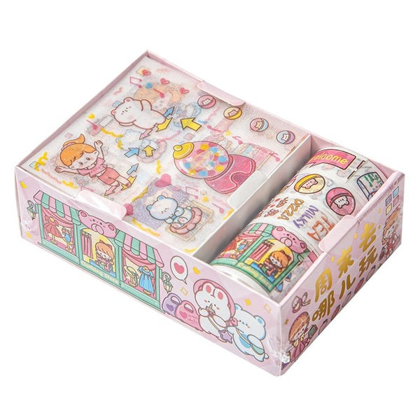 Autocollants d'affiche de dessin animé Kawaii, étiquette mignonne, autocollant de décoration pour agenda agenda, papeterie de Scrapbooking, jouets po