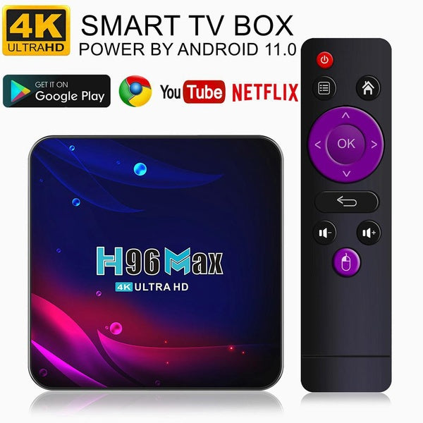 Power by Android 11.0 4K Android TV BOX 5G WIFI Smart TV BOX RK3318 Quad-Core Streaming Network Media Player Ott TV BOX Décodeur