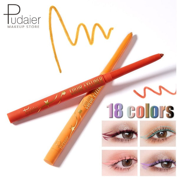 Health & Beauty Pudaier 2PcsSet 18 Color Eyeliner Waterproof Eye Liner Pencil Makeup For Charm Magic Eye Pencil Long Lasting Cosmetics Tool