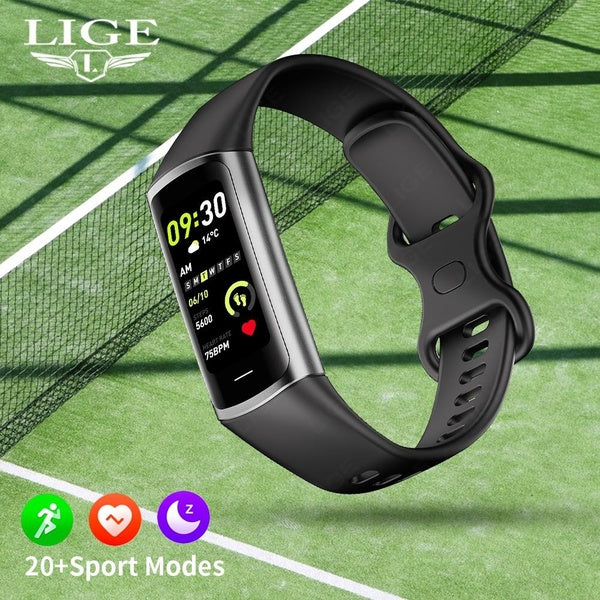LIGE montre intelligente Smartwatch bande femmes et hommes fréquence cardiaque sang étanche connecté Bracelet intelligent Sport Fitness Tracker smart