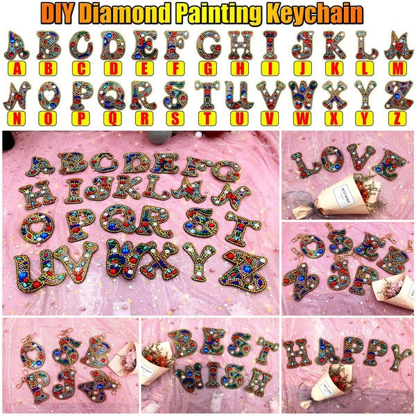 5D Creative Crystal Diamond Painting Keychain DIY Backpack Pendant Home Christmas Decoration Pendant-1 Piece