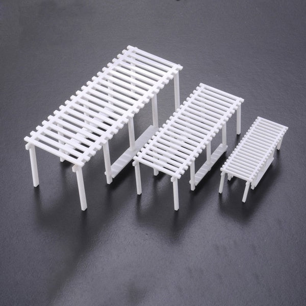 Model Pavilion Plastic Mini Pavilion Diy Assembly Model Park Landscape Decoration Train Sand Table Accessories Matron Inn