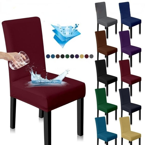 1-2-4-6 Pcs Waterproof Elastic Chair Seat Cover Stretch Chair Covers for Hotel Wedding Party Banquet Home Dining Room