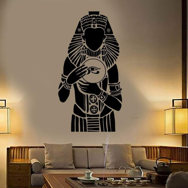 Ruler Ancient Egypt Vinyl Wall Decal Bedroom Pharaoh Egyptian Wall Stickers Mural Living Room Entry Way Wall Decor Decals
