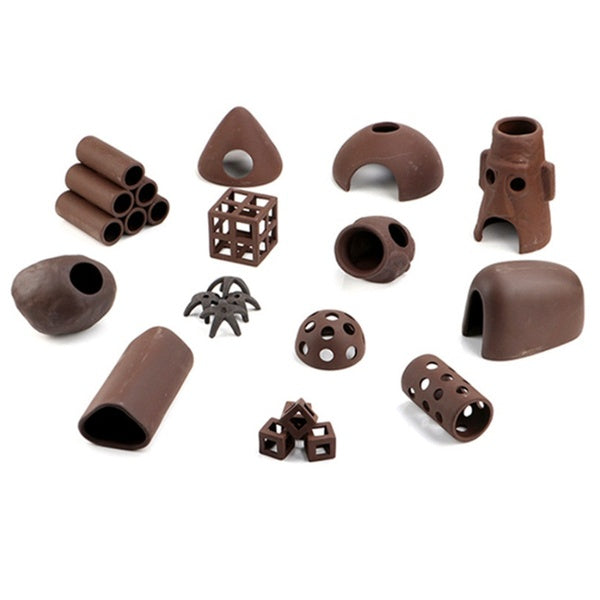 Décoration d'aquarium en céramique poisson cichlidé cachette ornement de grotte pour plante aquatique de mousse de Java