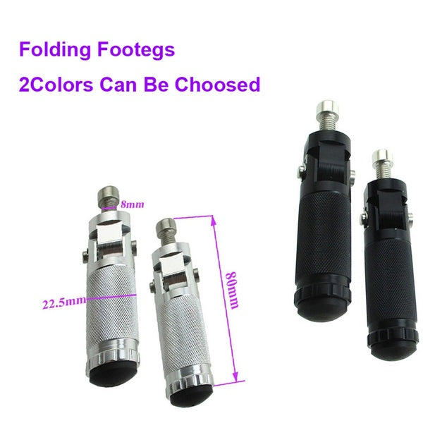 FishMotor CNC repose-pieds pliants en aluminium cavalier repose-pieds ensemble de repose-pieds pour moto Dirt Pit Bike Motorcross