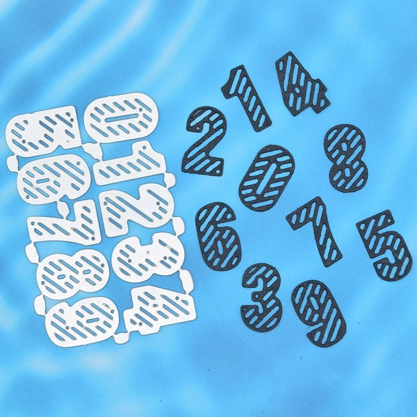 Nouveaux chiffres 0-9 matrices de découpe lettres A-Z découpes en métal pour bricolage Scrapbooking Album carte faisant de l'artisanat en papier
