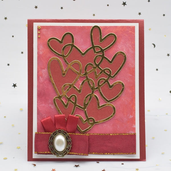 Love Heart Cutting Dies Metal Stencil for DIY Scrapbooking Embossing Paper Craft Wedding Anniversary Card Making