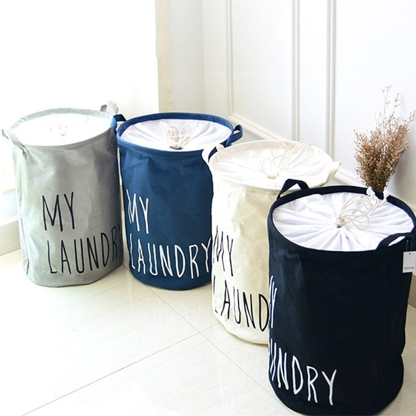 Home Large Laundry Basket Foldable Child Toy Storage Laundry Bag Dirty Clothes Hamper Organizer Bathroom Laundry Bucket