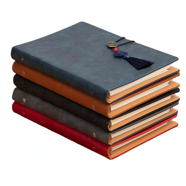 A5 Bussiness Soft Leather Notebook Agenda Planner Organizer Travell Journal -Daily Plan