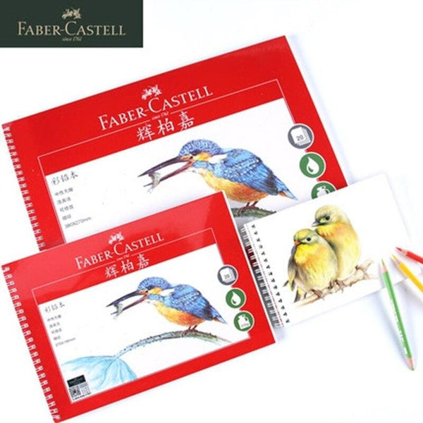 Faber Castell 1Book 32K 230g Colored Pencil Book 32K Fine Travel Hand-painted Watercolor-Oil Color Lead Painting Book-Papers