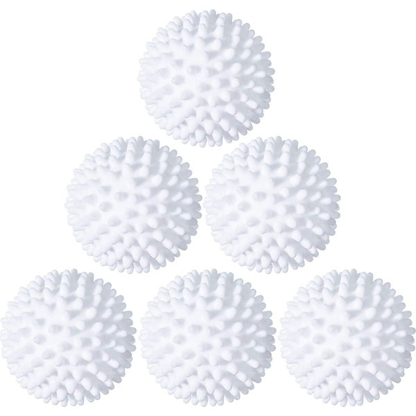 6 Pieces Laundry Will Drying Balls Reusable Dryer Balls Replace Laundry Drying Fabric Softener and Saves, Reusable Washing Machine Dryer Cleaning Sof