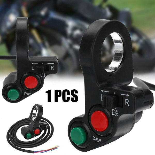 Motorcycle Handlebar Switch Electric Bike Scooter Horn Turn Signals On-Off Button Light Switch