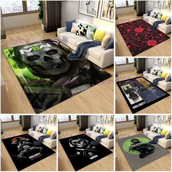 Gaming Call of Duty Series Living Room Carpet Computer Chair Carpet Children's Cloakroom Playmat Carpet Tent Mat