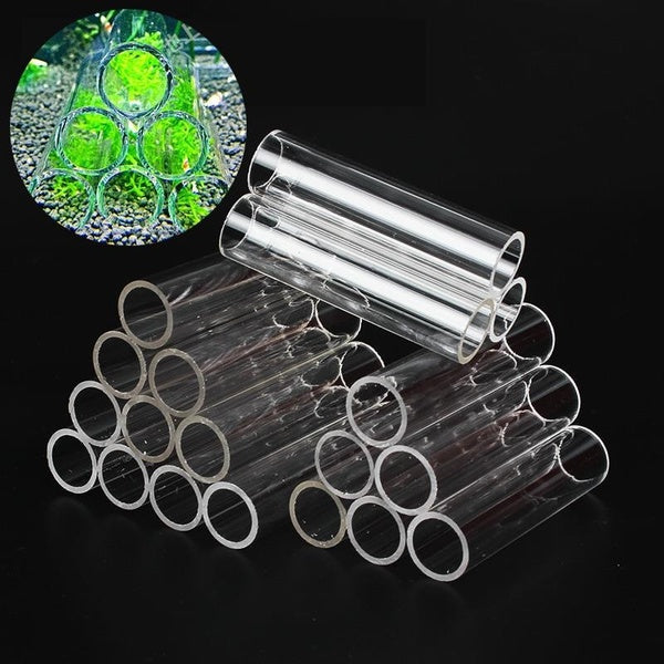 3-6-10-15-28 Tubes Transparent Acrylic Crystal Shrimp Nest Fish Tank Shelter Aquarium Shrimp Cave Breeding House Decorations Ornaments