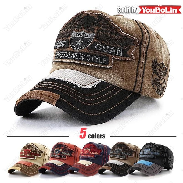 L'aigle's'envole dans le ciel et vole librement Casquette de baseball à grande tête brodée d'aigle avec 3 tailles au choix