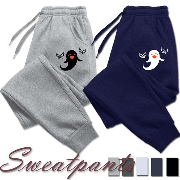 New Cute Cartoon Printed Women Sweatpants Cotton Long Pants High Waist Casual Drawstring Trousers Womens Sports Fitness Solid Jogging Pants Women Swe