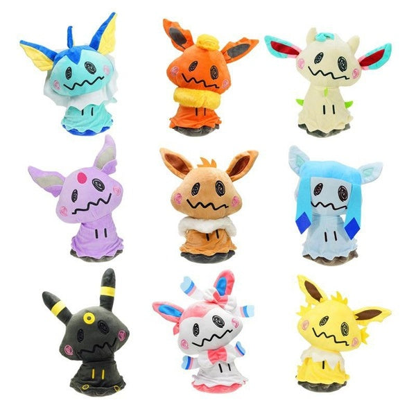 20cm Cartoon Anime Accessories Monster Mimikyu Eevee Plush Toy Cute Soft Stuffed Doll Gift for Kids
