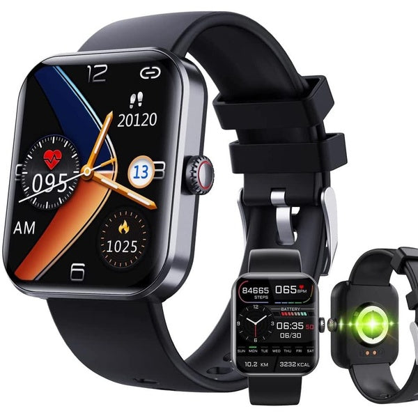 Montre intelligente Bluetooth Fashion, F57L Surveillance de la glycémie Smartwatch Test de glycémie non invasif Montre intelligente, Test de glycémie