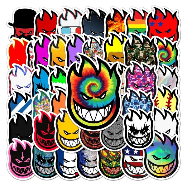 10-50pcs Very cool Spitfire stickers Skateboard Stickers Spitfire Sticker Surf Skate Scooter Mobile Tablet Sticker