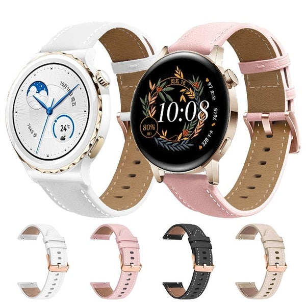 Leather Band Strap For huawei Watch GT 3 42mm Sport Bracelet For Huawei Watch GT 2 GT2 42mm GT3 Pro 43mm Smartwatch Watchband