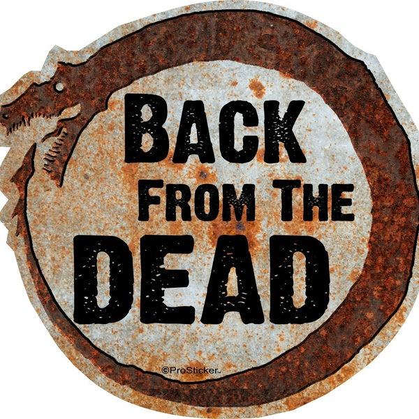 4" Hot Rod Rat Rod Back From The Dead Decal Car SUV Window Door Bumper Sticker Parts