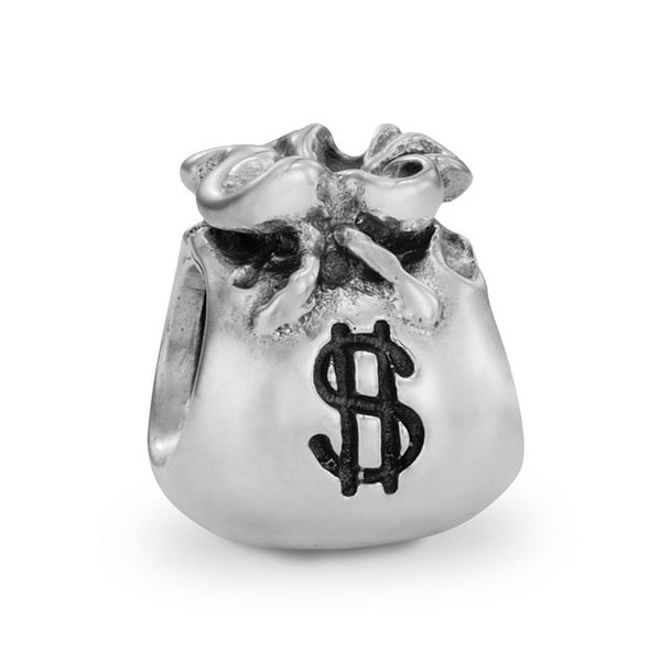 Perle de charme de sac d'argent en argent sterling 925 pour bracelet européen