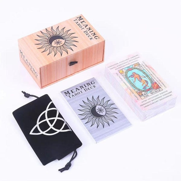 12x7 cm Meaning Tarot Deck For Beginners Learning Divination And Tarot Cards Paper Manual