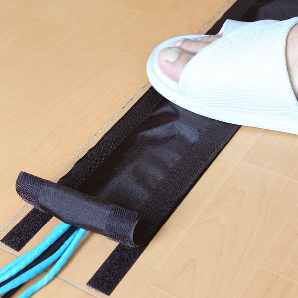 1 mètre bande Velcro décor à la maison fil de sol organisateur réglable fête décoration câble gestion amélioration de l'habitat outils de bricolage